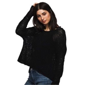 Loose Knit Crew Neck Sweater